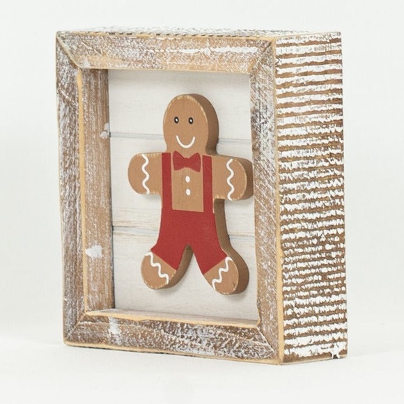 Gingerbread Man/Coffee Helps Reversible Sign - Picture 4 of 5